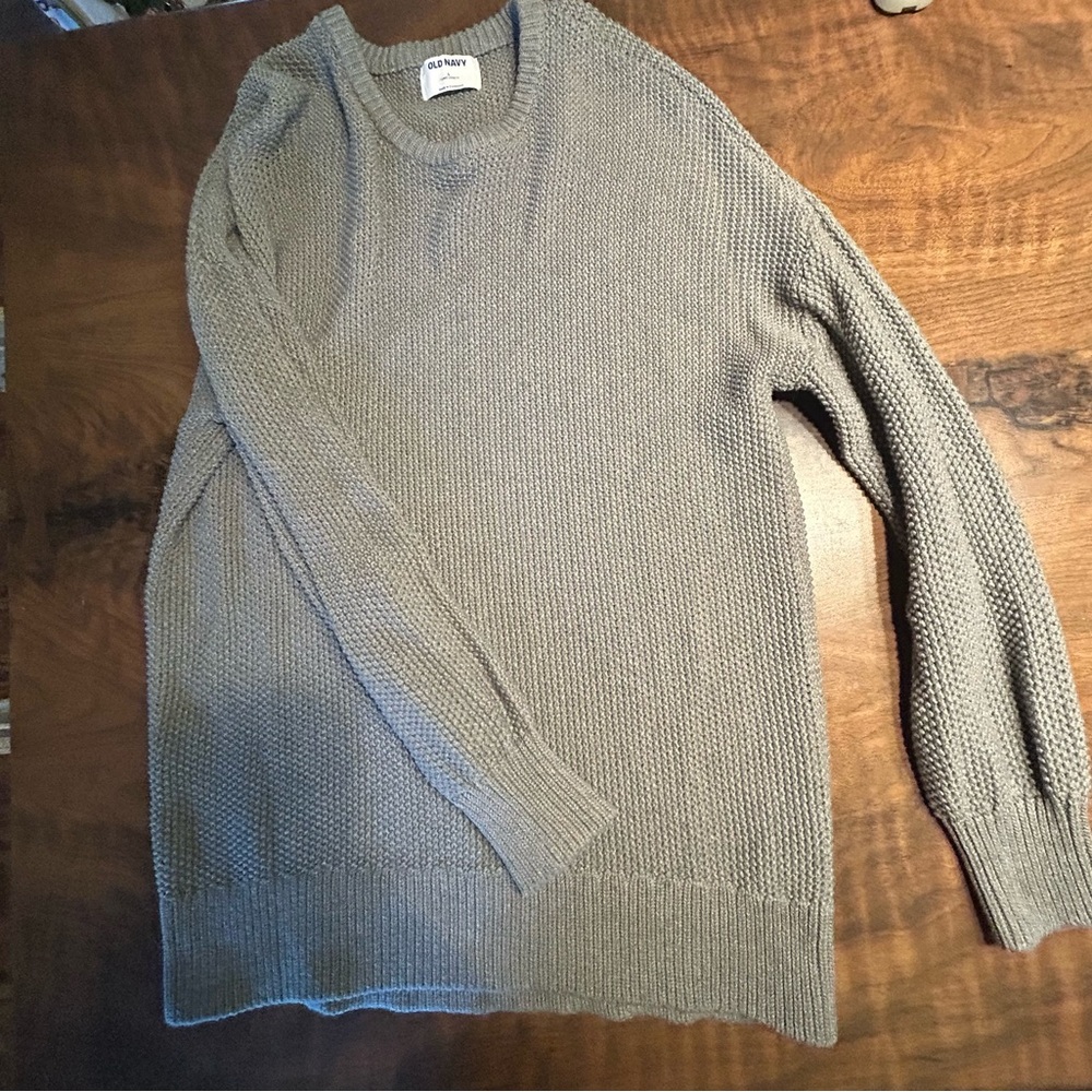 Textured-Knit Tunic Sweater
